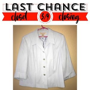 Powder Blue Blazer w 4 Mother of Pearl Buttons